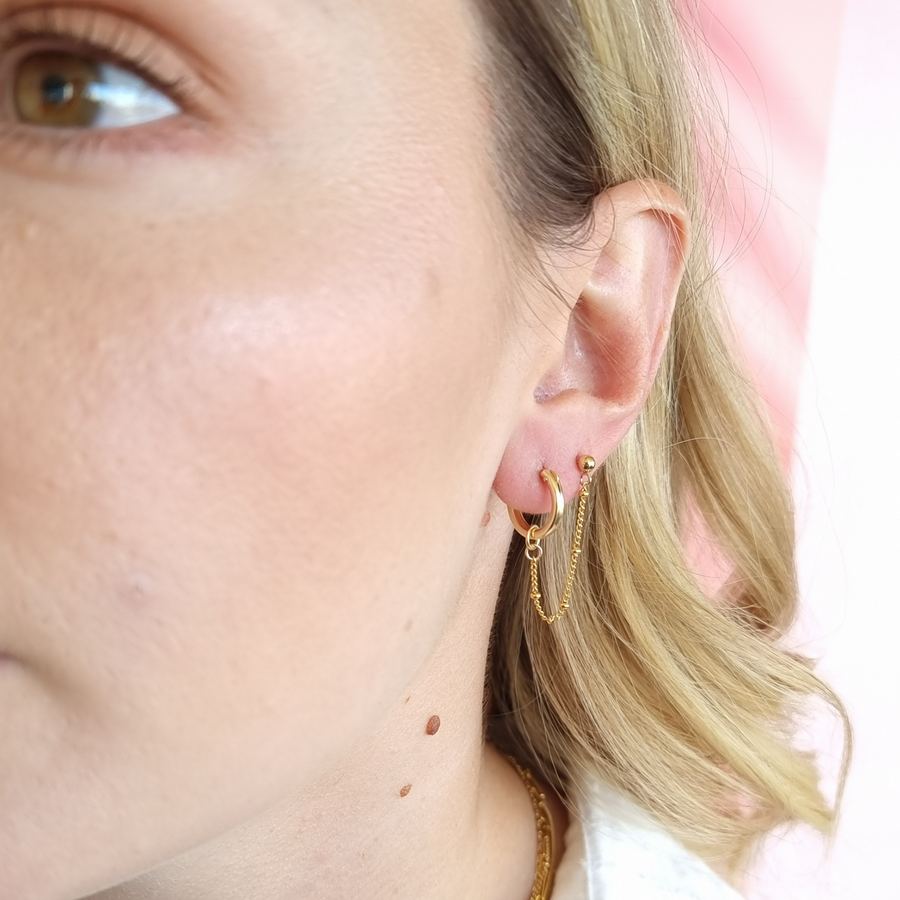 Double Piercing Simplicity Earrings