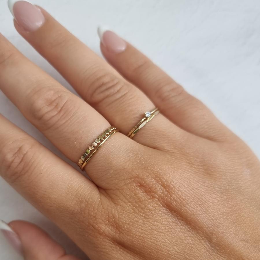 Hammered Stacking Ring