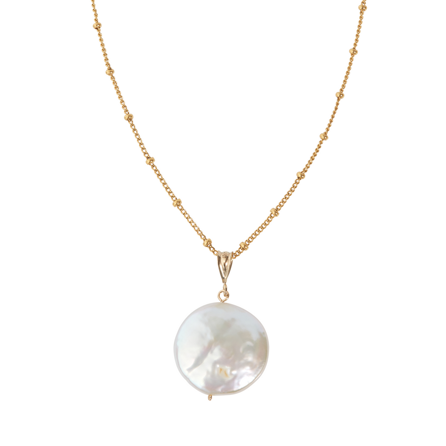 Pearl Medallion Necklace