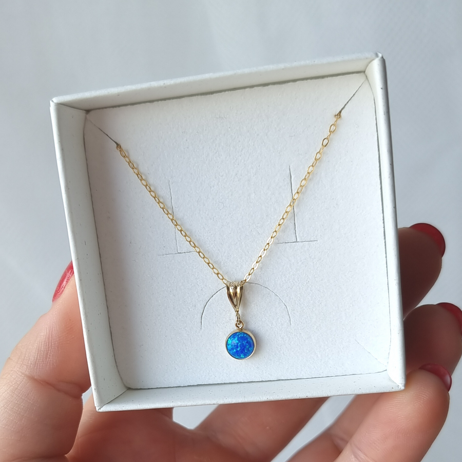 Opal Drop Necklace