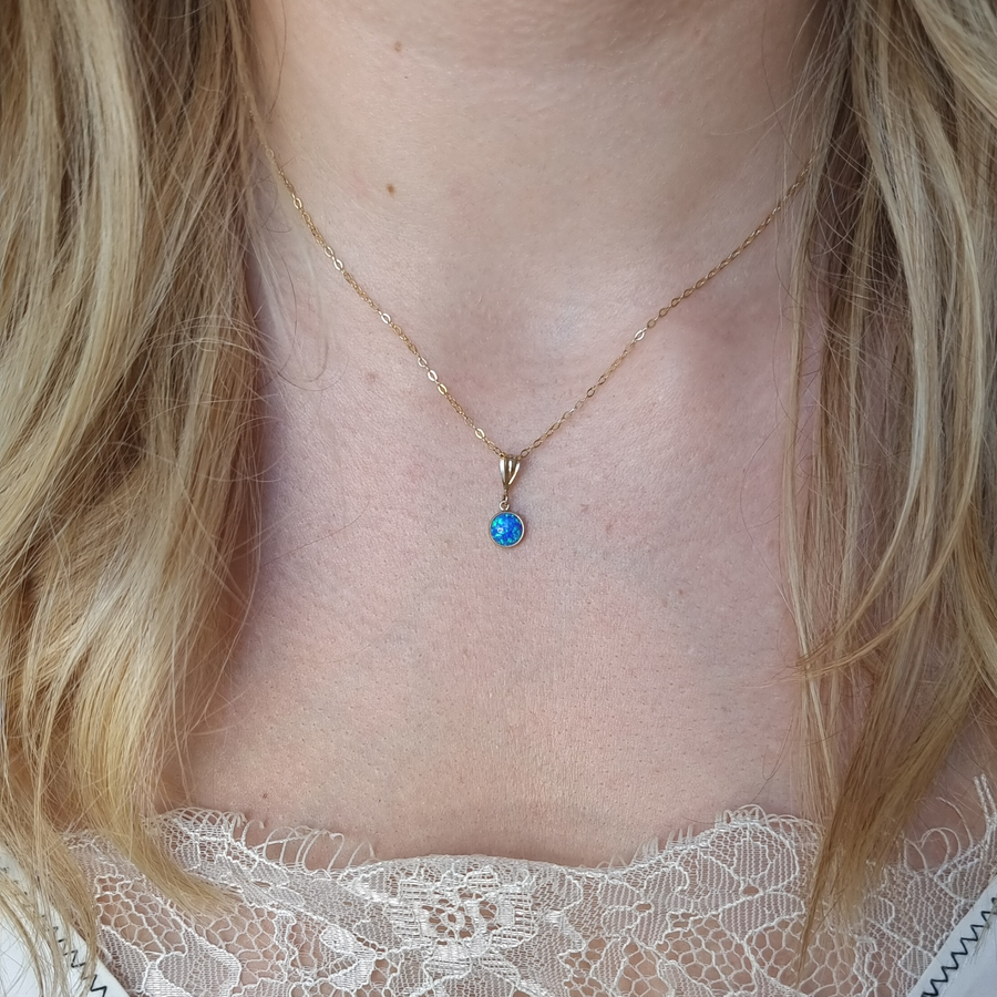 Opal Drop Necklace