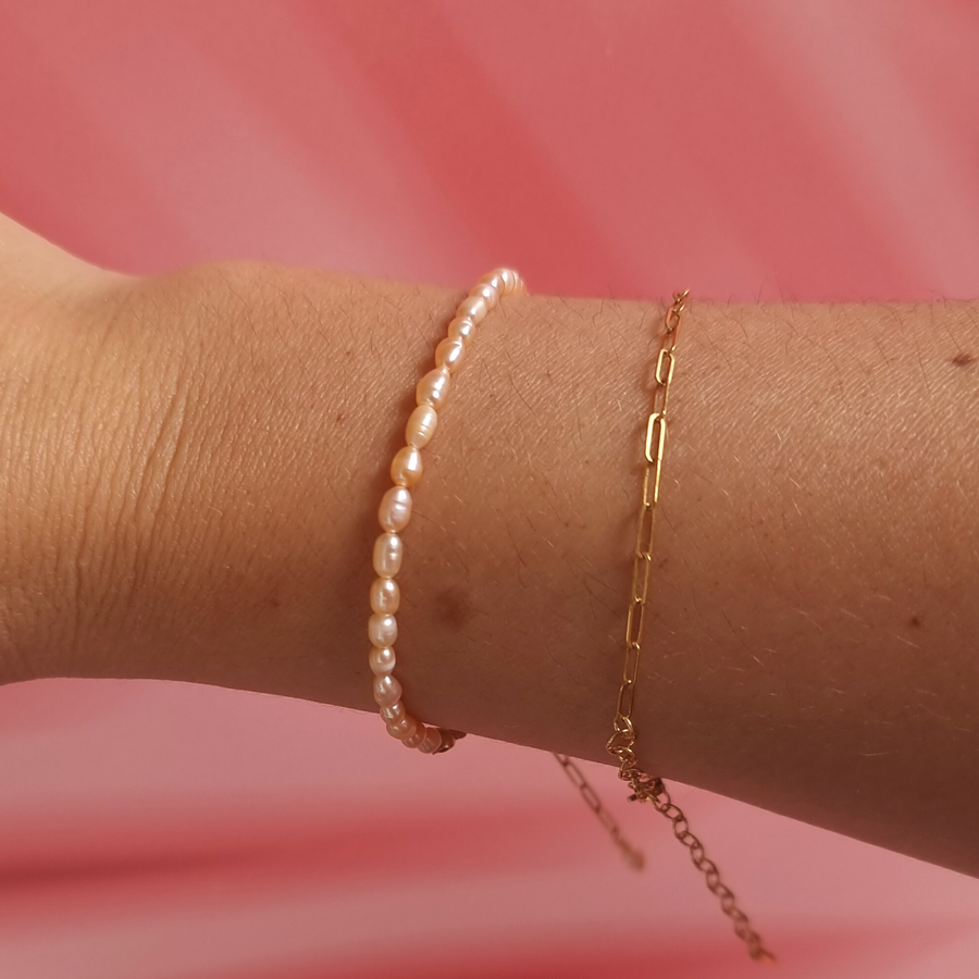 Peach Please Pearl Bracelet