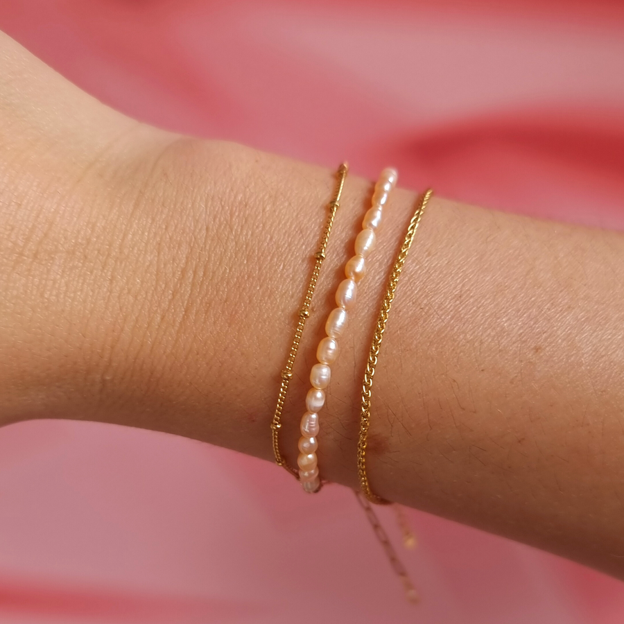 Peach Please Pearl Bracelet