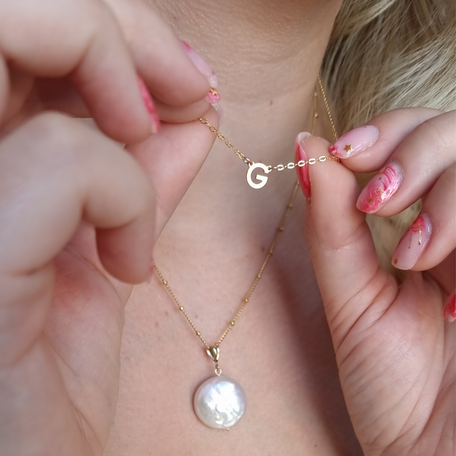 Pearl Medallion Necklace