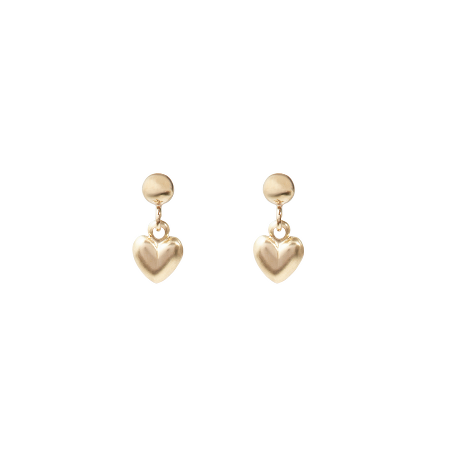 Petite Heart Stud Earrings