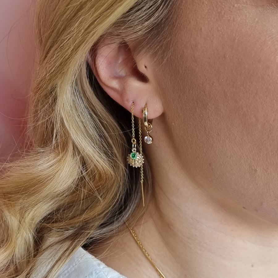 Cable Threader Earrings